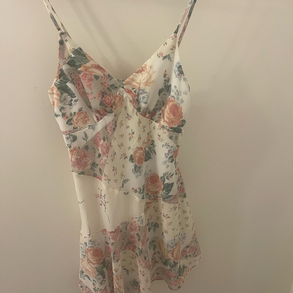 Wild Fable Floral Print Dress with Spaghetti Straps
